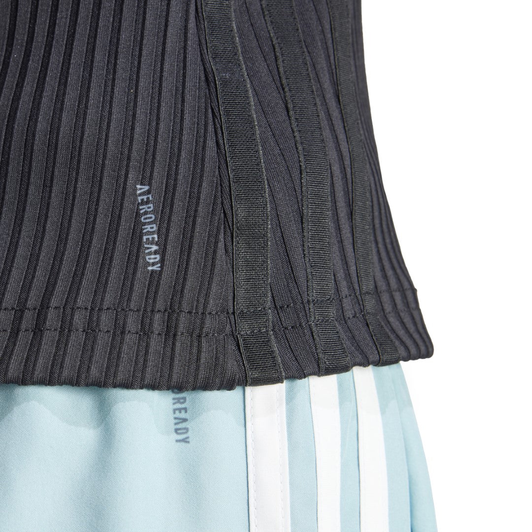 All Gym Seasonal Rib Tight Fit Tonal 3-Stripes Tank Top - Image 5