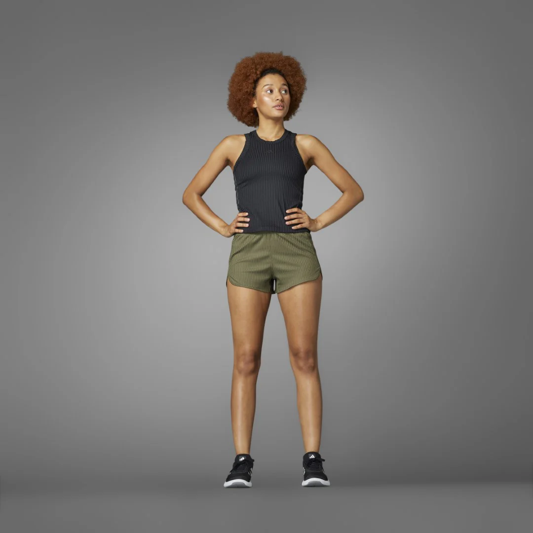 All Gym Seasonal Rib Tight Fit Tonal 3-Stripes Tank Top - Image 9