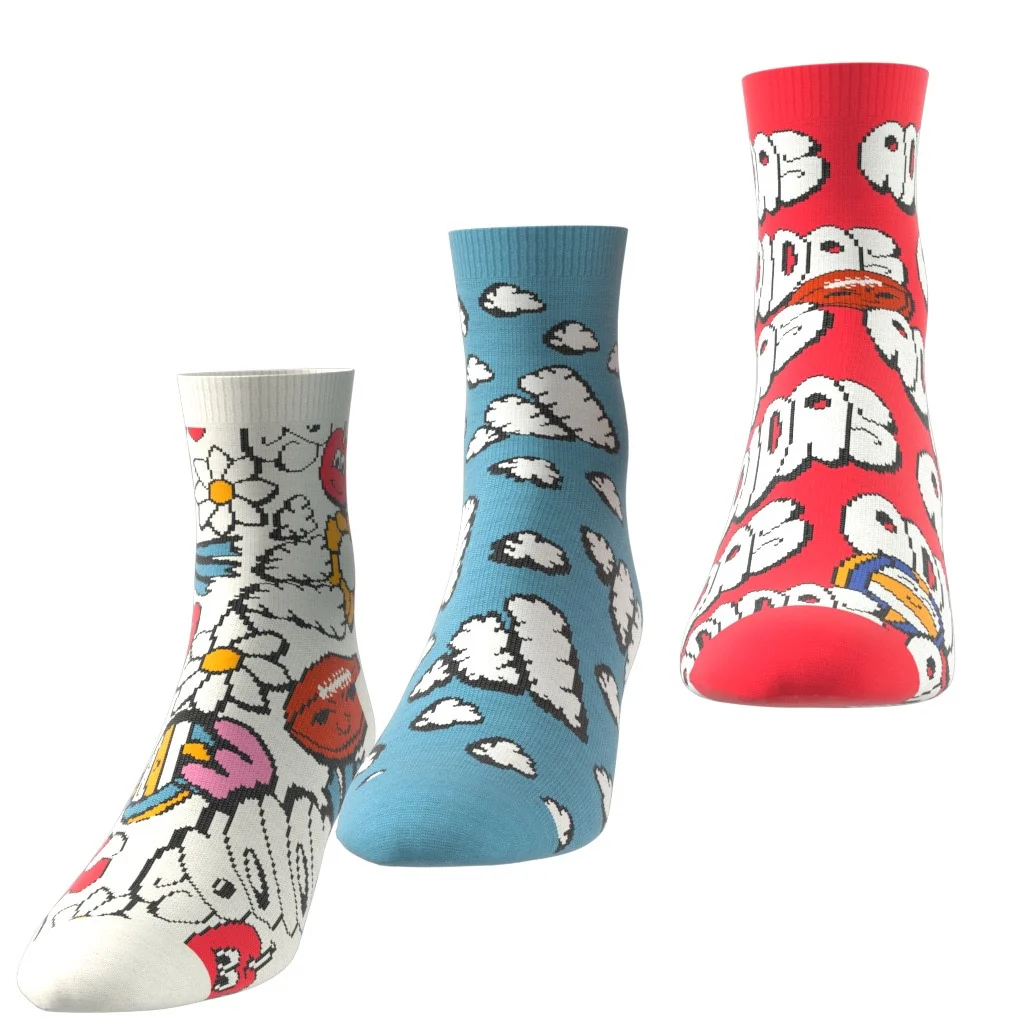 Fun ( 3 Pairs ) Socks - Image 4