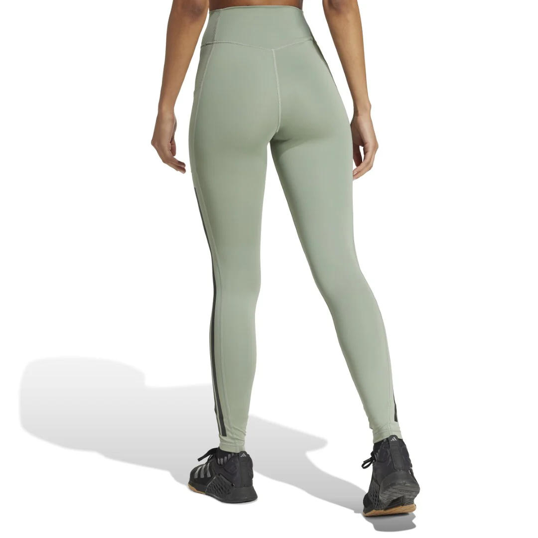 Optime 3-Stripes Full-Length Leggings - Image 2