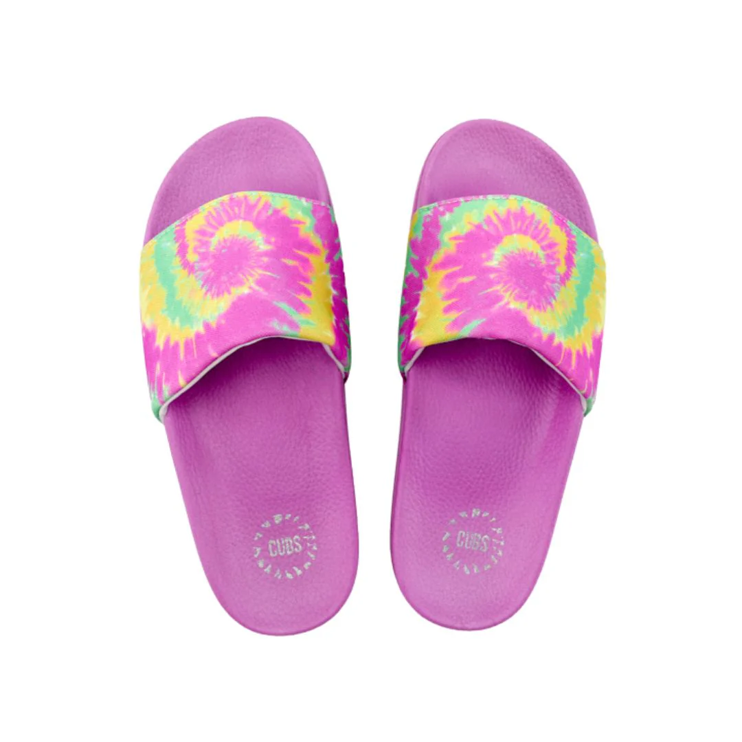 Lavendar Tie Dye Slides