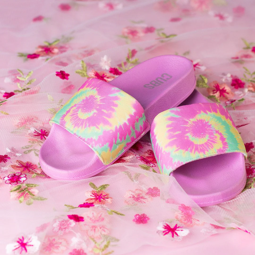 Lavendar Tie Dye Slides - Image 2