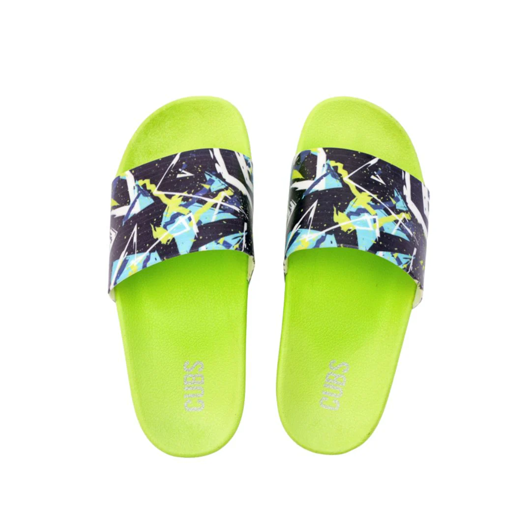 Green Lizard Graffiti Slides