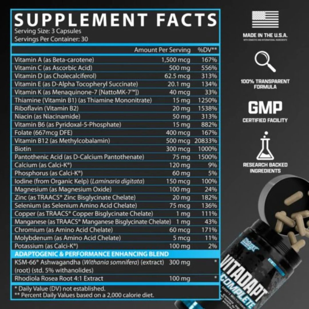 Vitadapt Multivitamins -90 Caps - Image 2