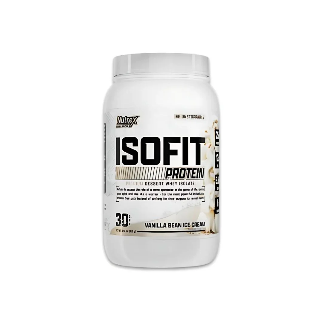 Iso Fit Protein Powder Premium Whey Isolate 30 Servings Banana
