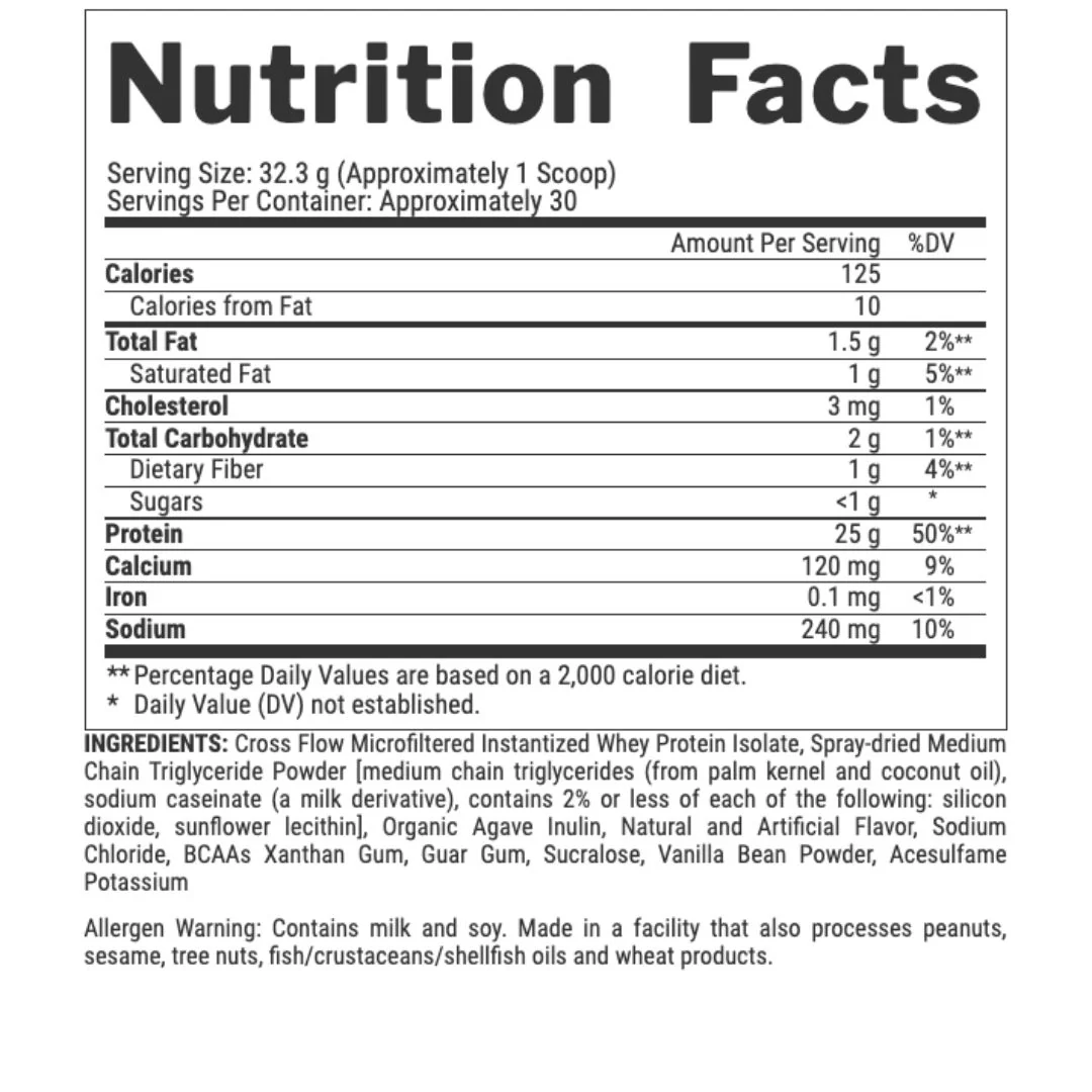 Iso Fit Protein Powder Premium Whey Isolate 30 Servings Banana - Image 2