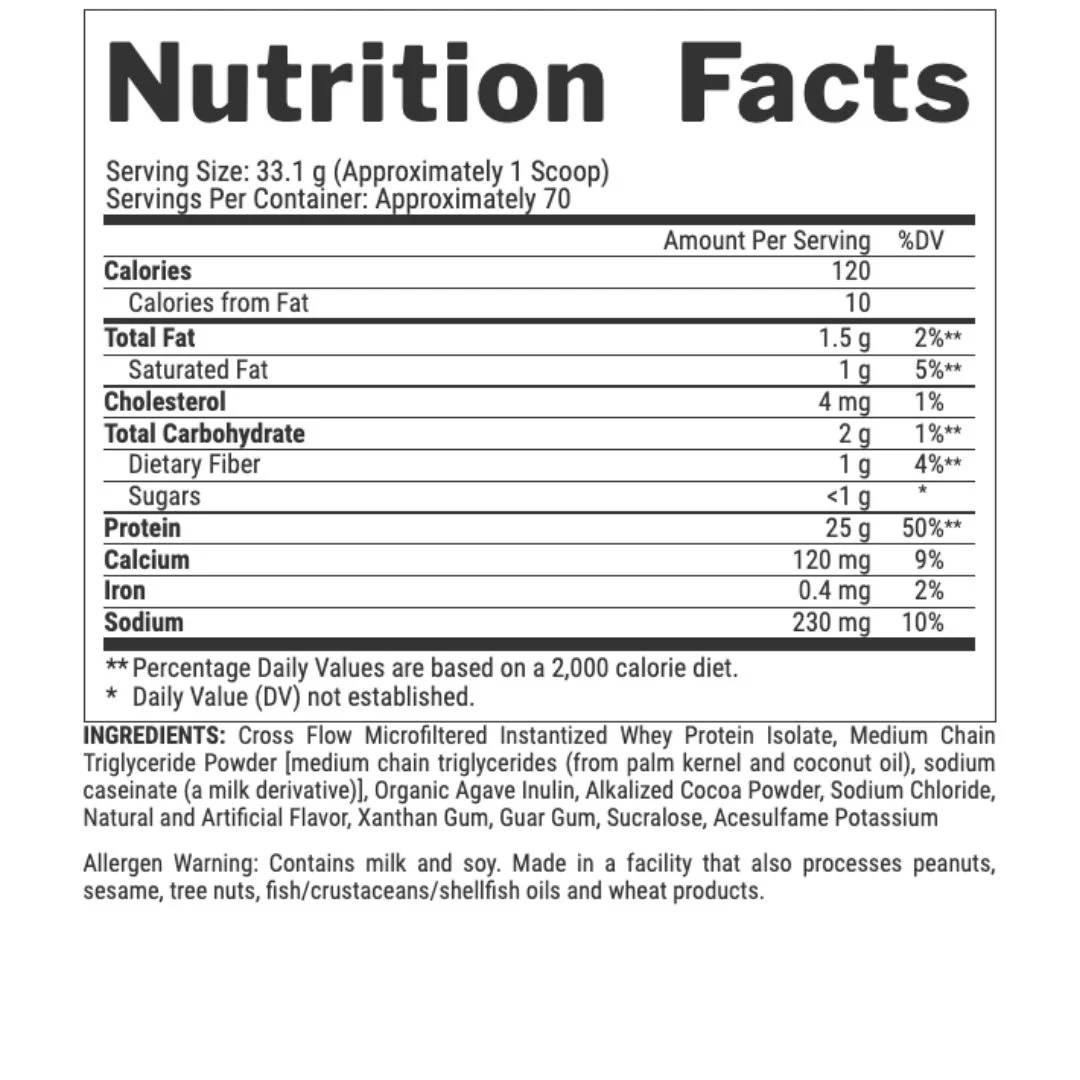 Iso Fit Whey Protein Isolate 5 lbs - banana foster - 70 Servings - Image 2
