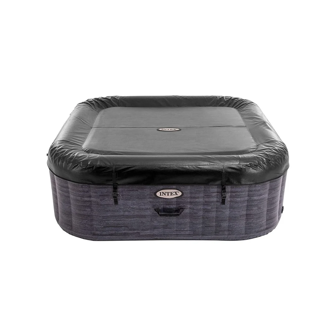 PureSpa Greystone Deluxe 4-Person Square Bubble Spa - Image 4