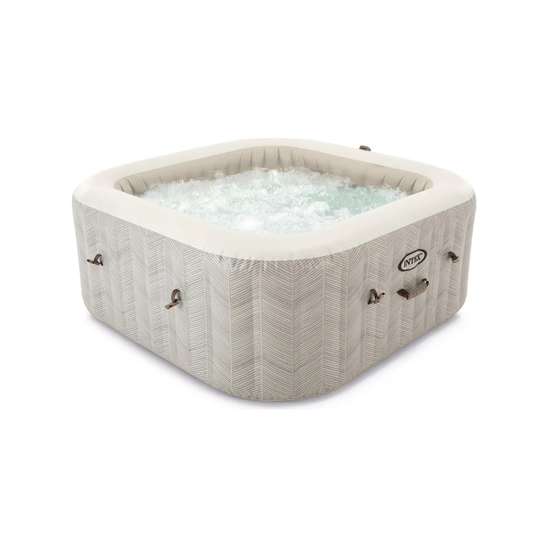 PureSpa Chevron Deluxe 6-Person Square Bubble Spa