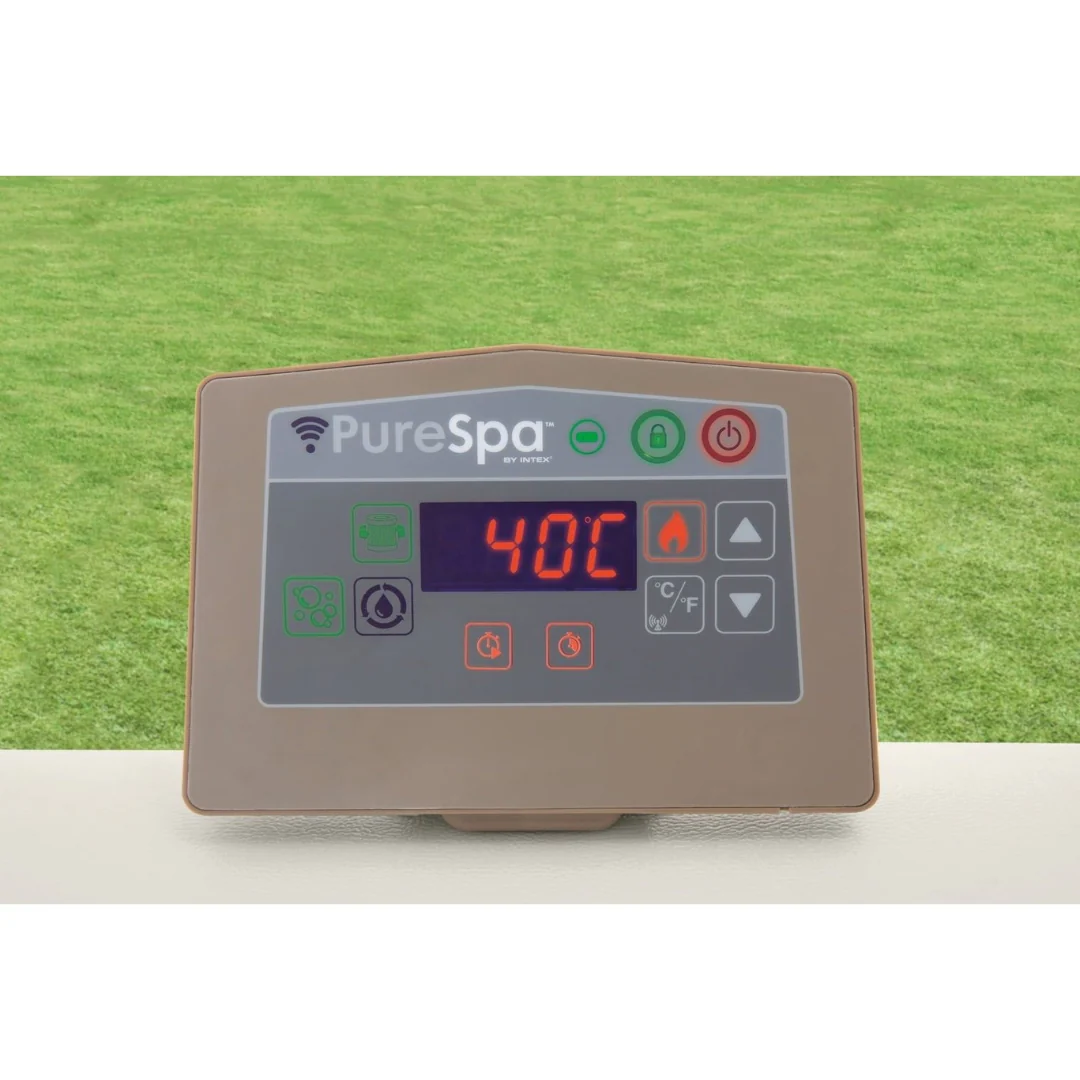 PureSpa Chevron Deluxe 6-Person Square Bubble Spa - Image 2