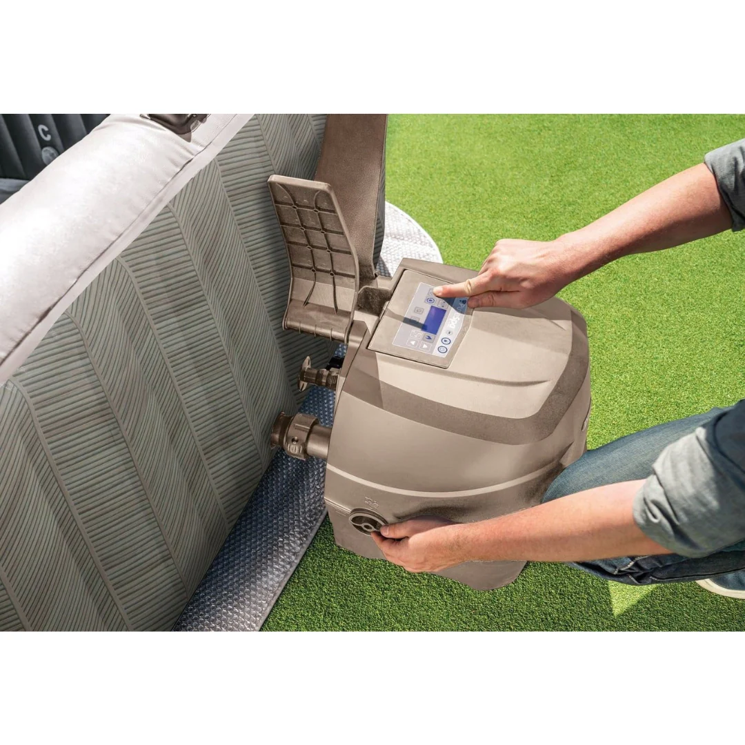 PureSpa Chevron Deluxe 6-Person Square Bubble Spa - Image 3