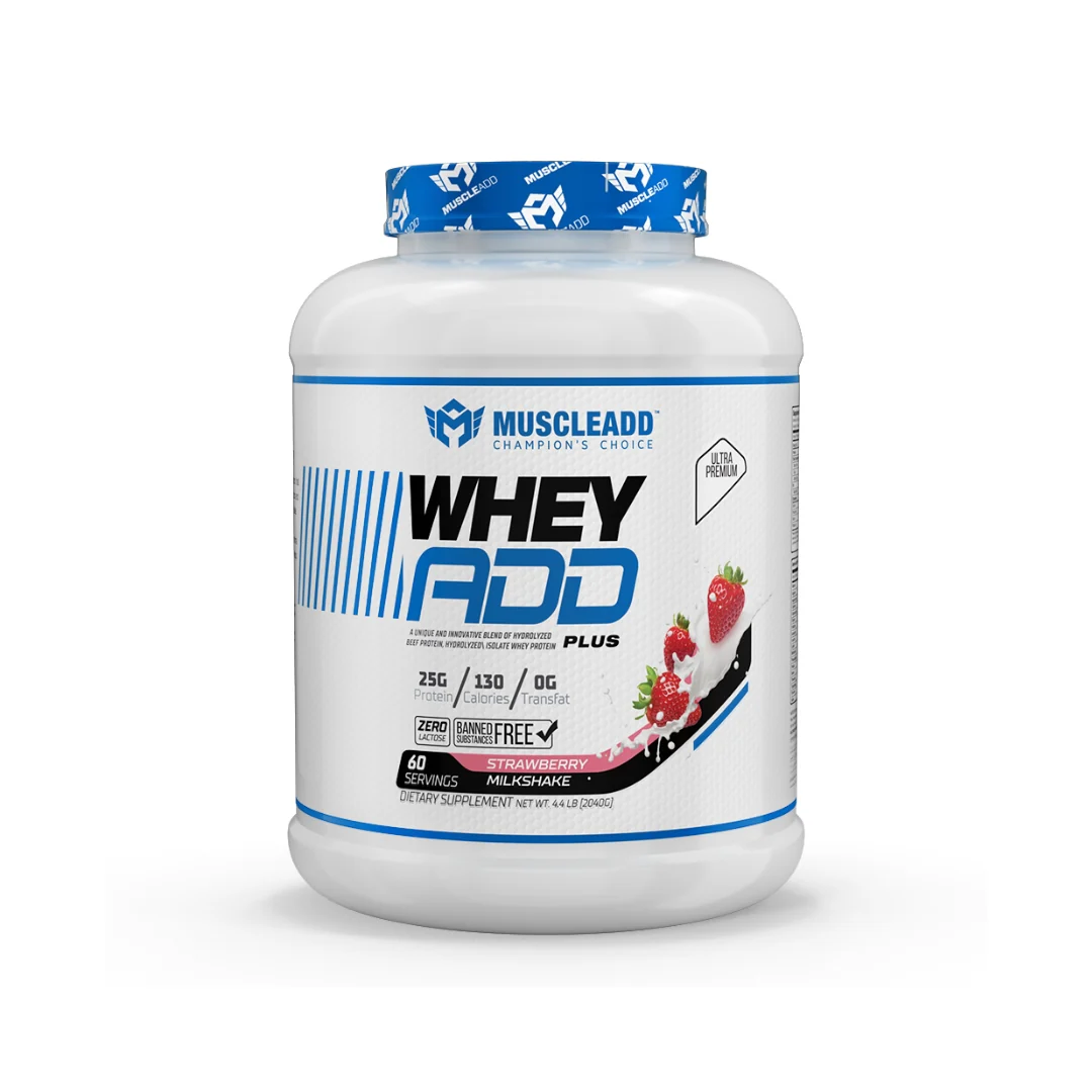 Muscle Add Whey Add Plus 60Serv. 2040G Strawberry Milkshake