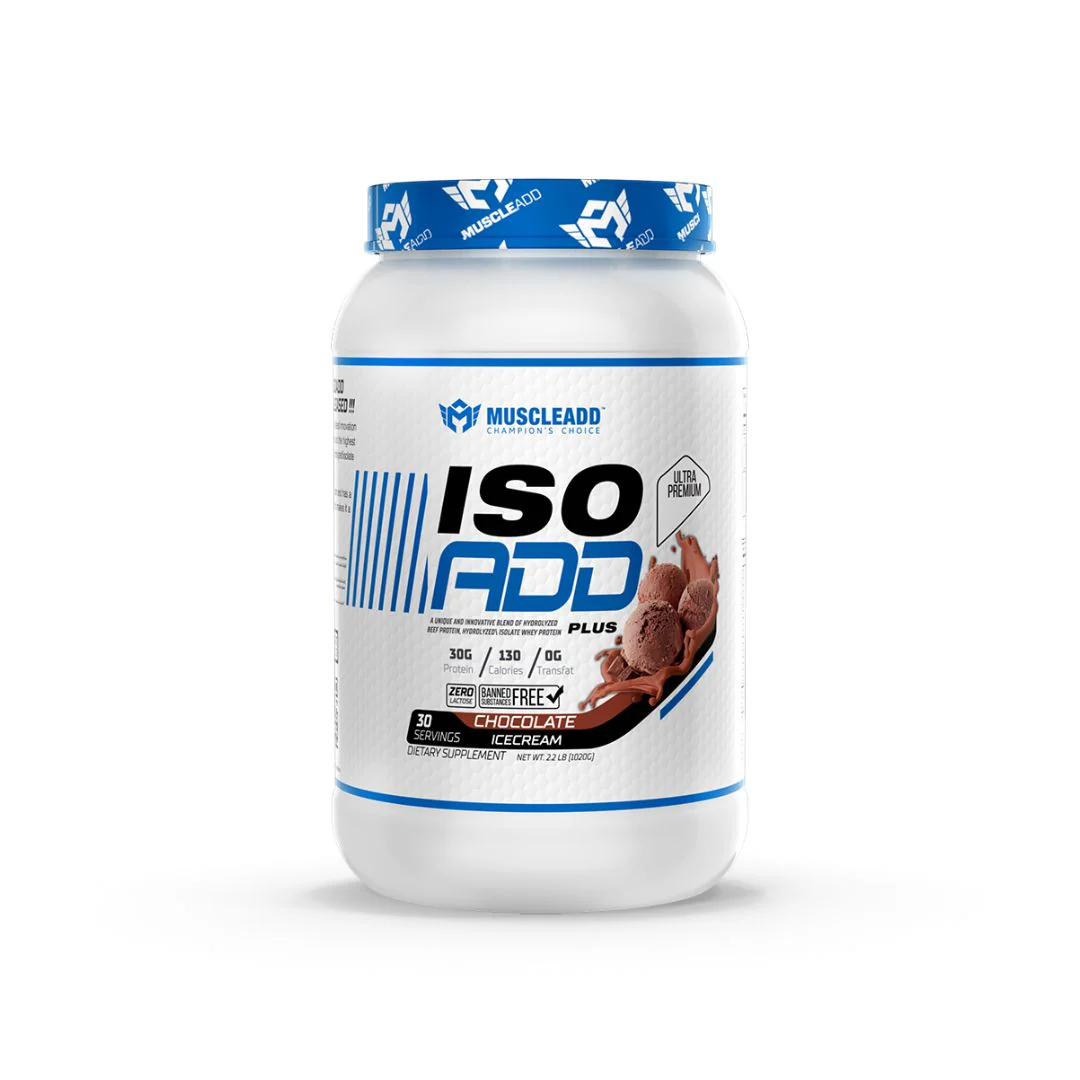 Muscle Add Iso Add Plus 30Serv. 1080G. Chocolate Ice Cream