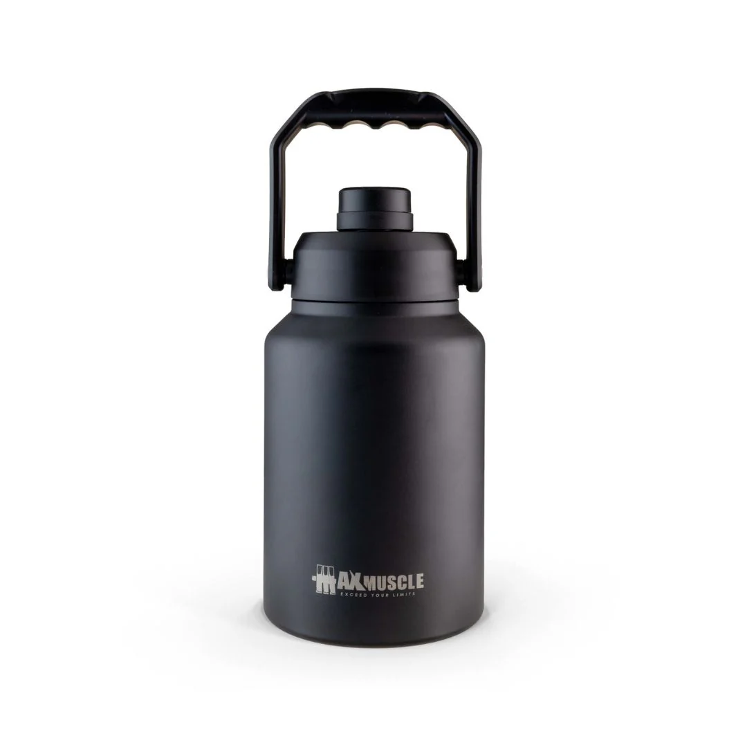 Max Muscle Stainless Steel jug 2L Metallic Black
