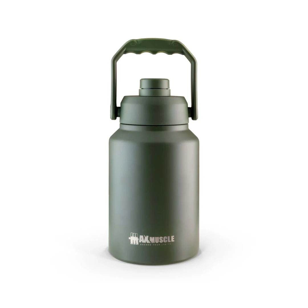 Max Muscle Stainless Steel jug-2L-Dark Green