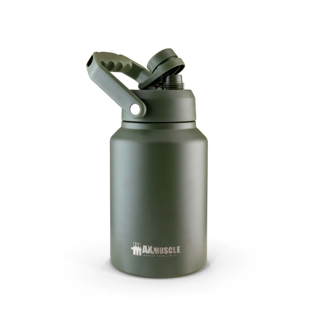 Max Muscle Stainless Steel jug-2L-Dark Green - Image 2