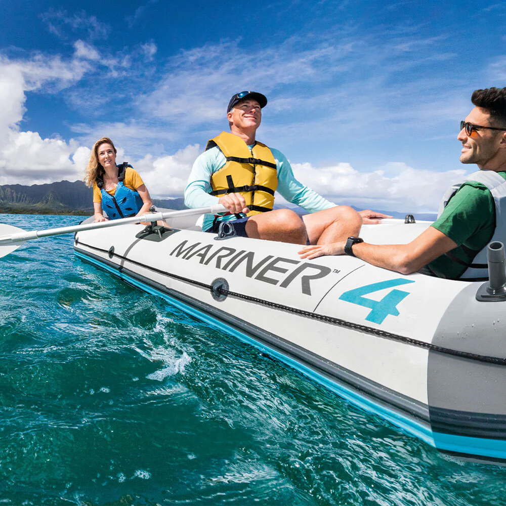 Intex Mariner 4 Inflatable Boat Set – 4 Person with 54" Oars - Image 4