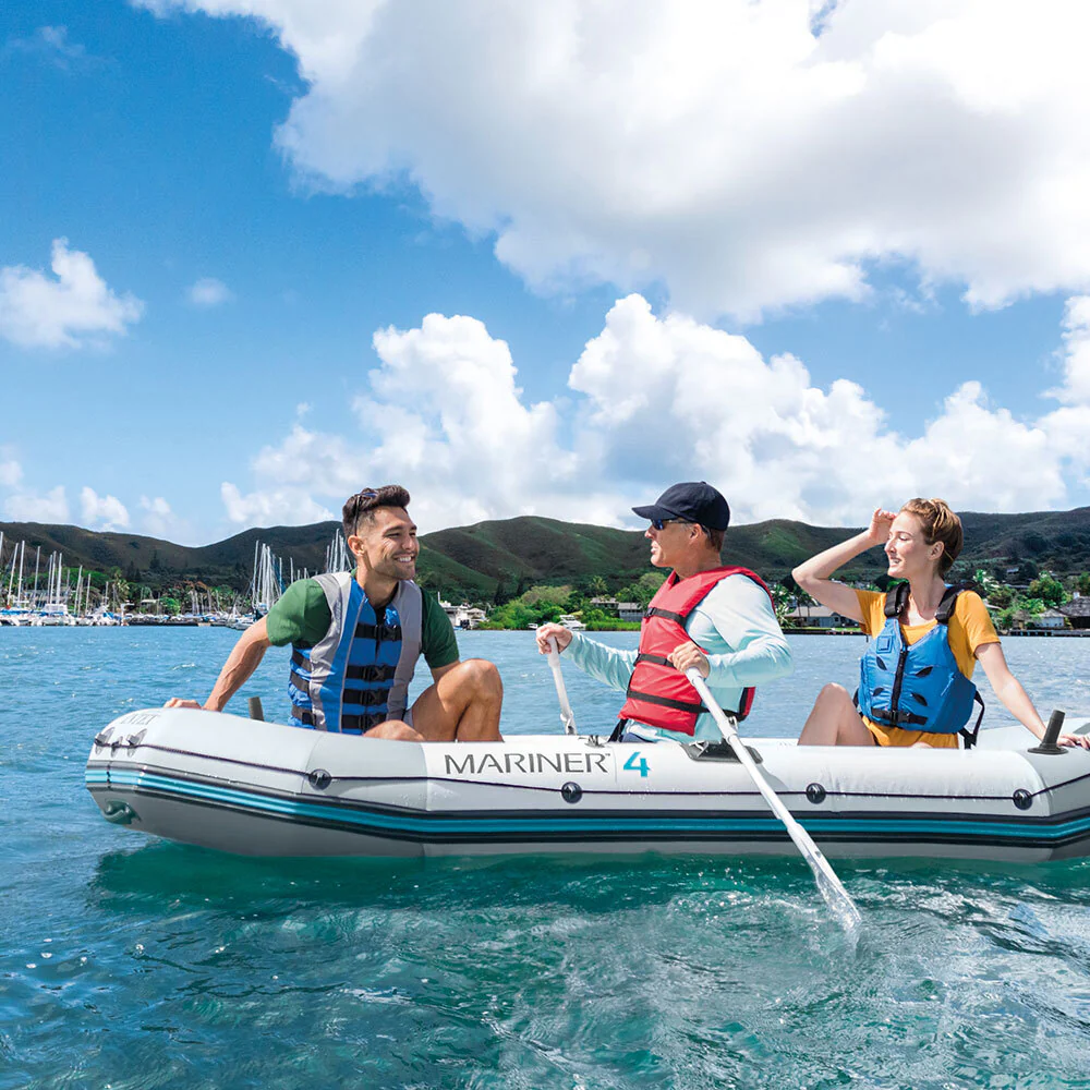 Intex Mariner 4 Inflatable Boat Set – 4 Person with 54" Oars - Image 5