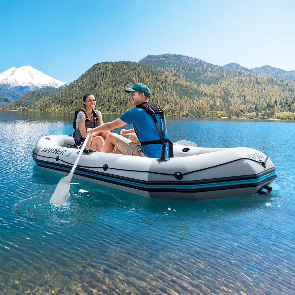 Intex Mariner 4 Inflatable Boat Set – 4 Person with 54" Oars - Image 8