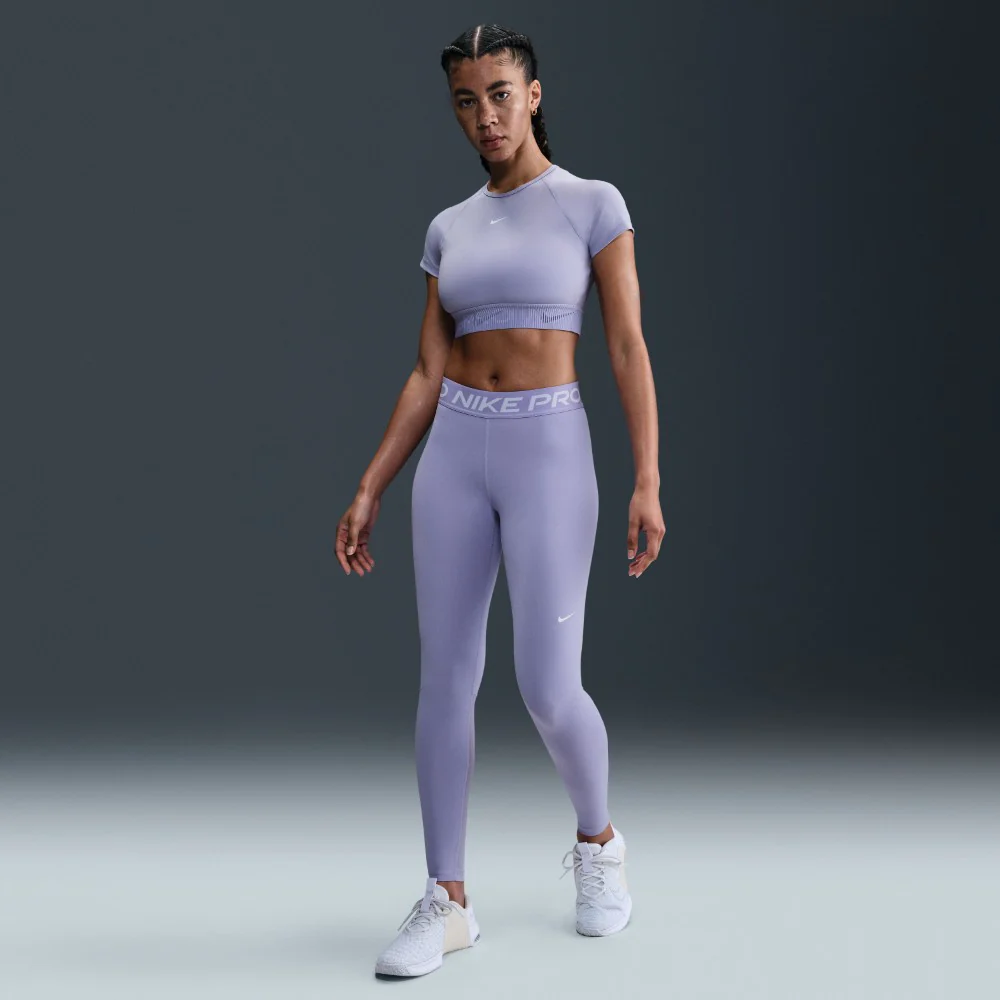 Pro Women's Mid-Rise Mesh-Panelled Leggings - Image 5