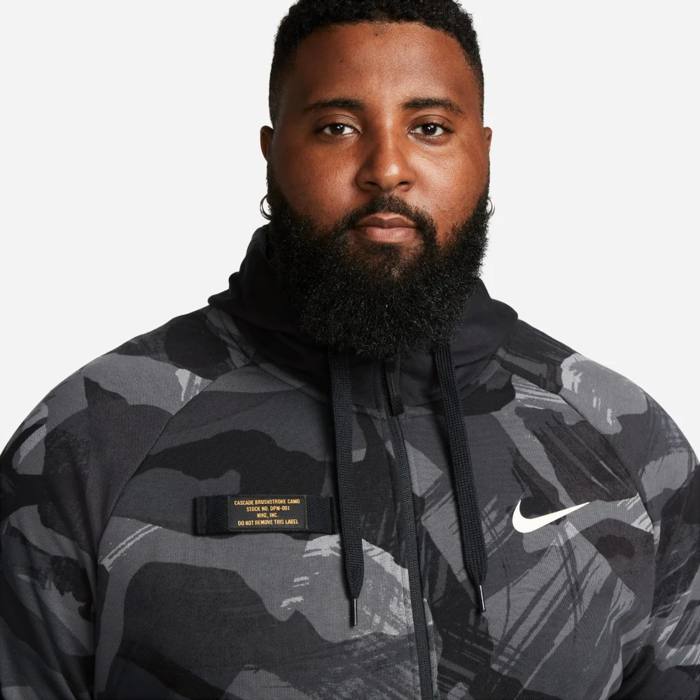 Dri-FIT Fleece Full-Zip Camo Fitness Hoodie - Image 10