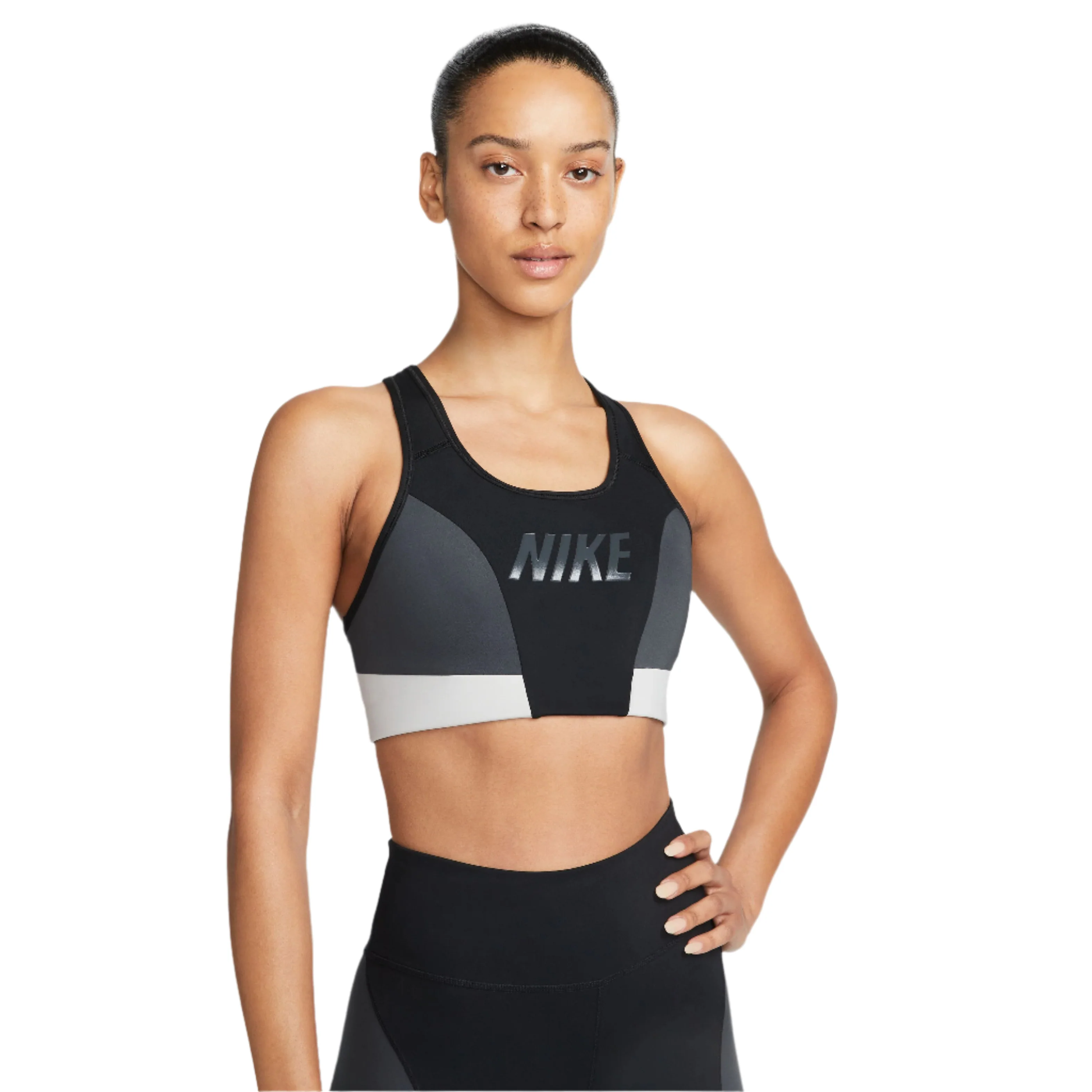 Swoosh Medium-Support 1-Piece Pad Logo Sports Bra
