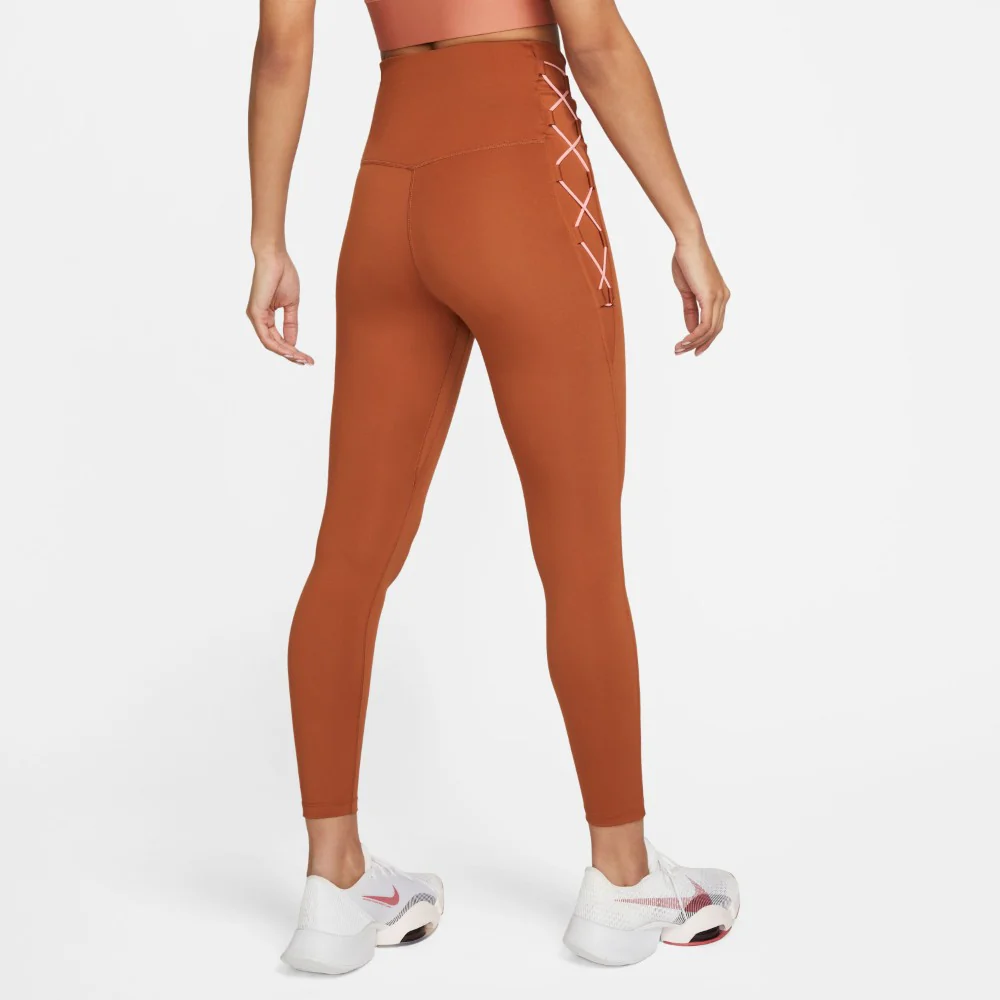One High-Waisted 7/8 Lace-Up Leggings - Image 2