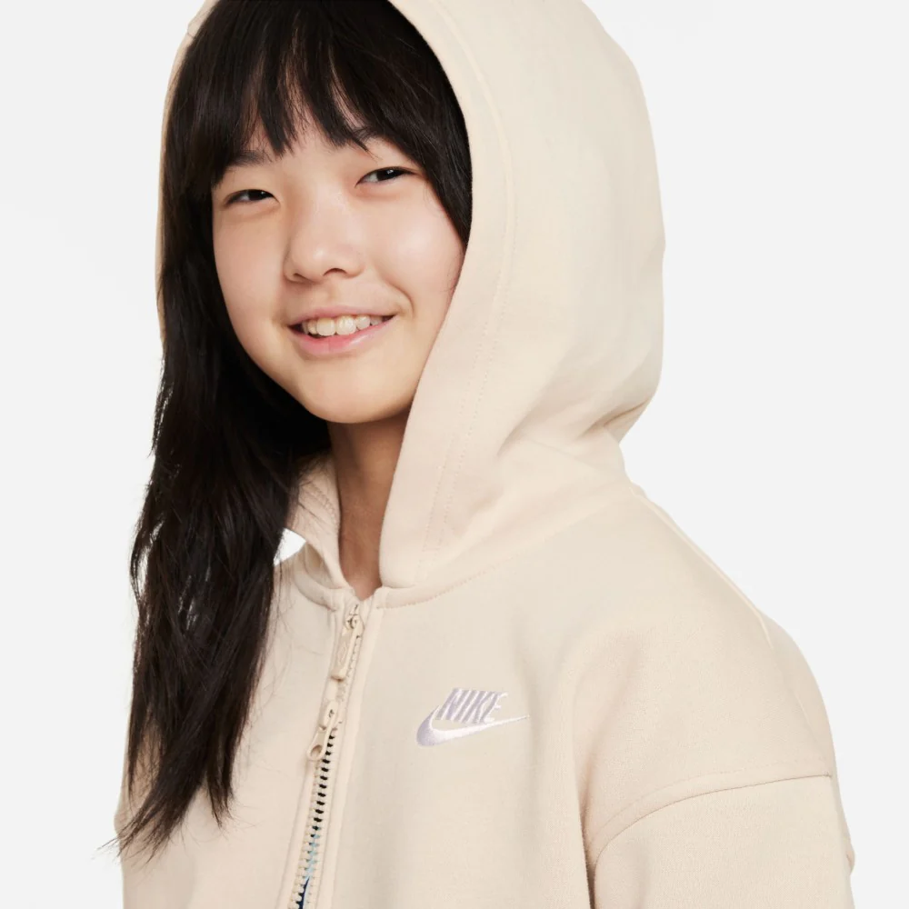 Sportswear Club Fleece Oversized Full-Zip Hoodie Sweatshirt - Image 5