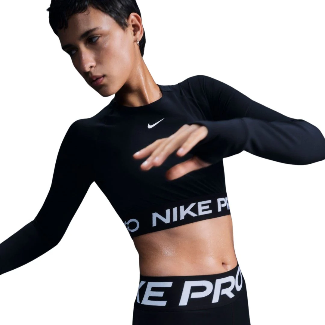 Pro Dri-Fit Cropped Long Sleeve Top - Image 3