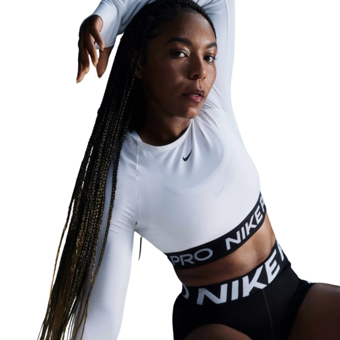 Pro Dri-FIT Long-Sleeve Crop Top