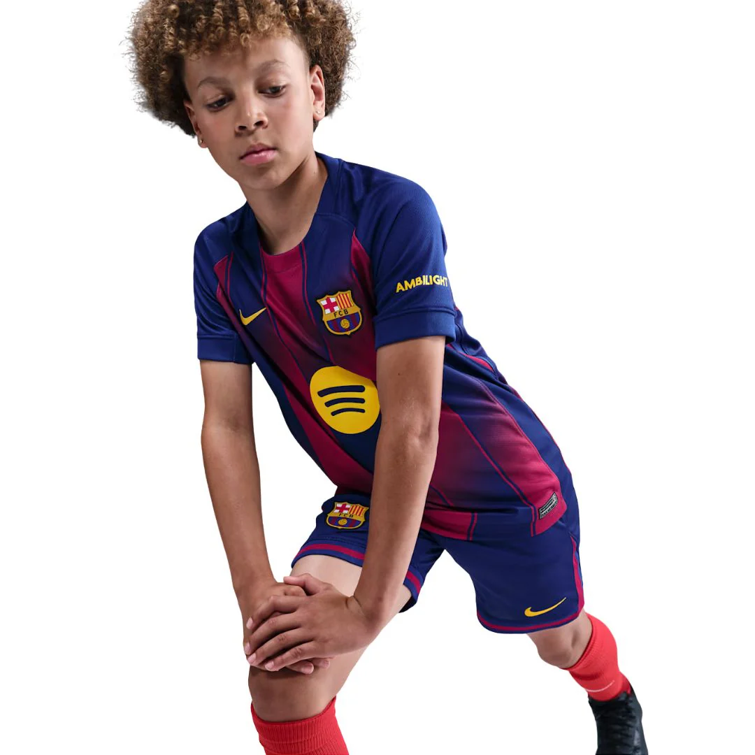 FC Barcelona 2025/26 Stadium Home Big Kids' Nike Dri-FIT Soccer Replica Jersey - Image 2