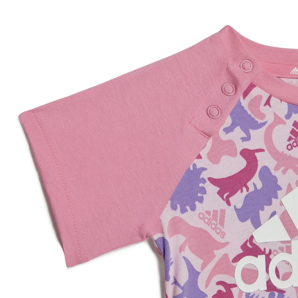 Dino Camo Allover Print Tee and Short Matching Set - Image 2