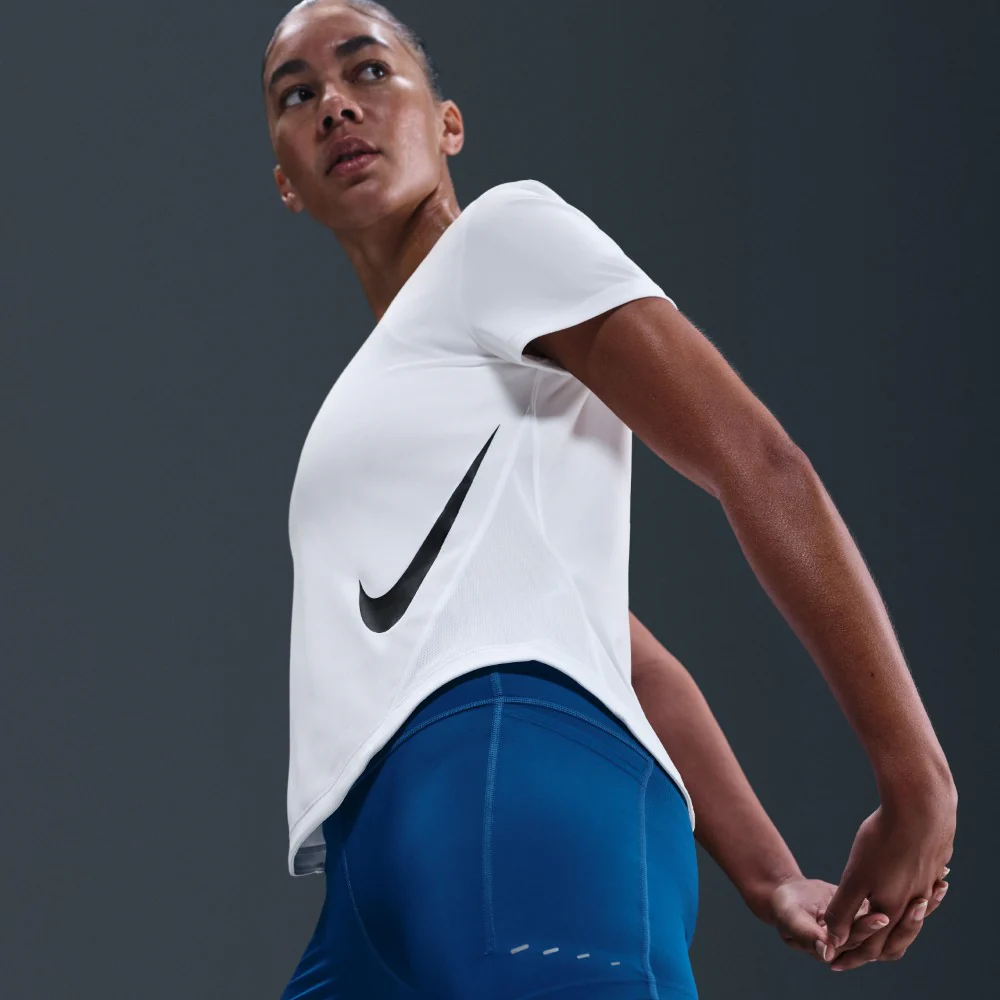 Nike Tempo Swoosh Dri-Fit Short-Sleeve Running Top - Image 9