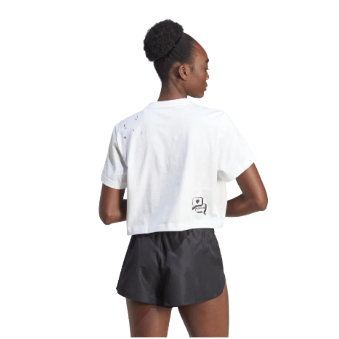 Scribble Embroidery CropT-Shirt - Image 3