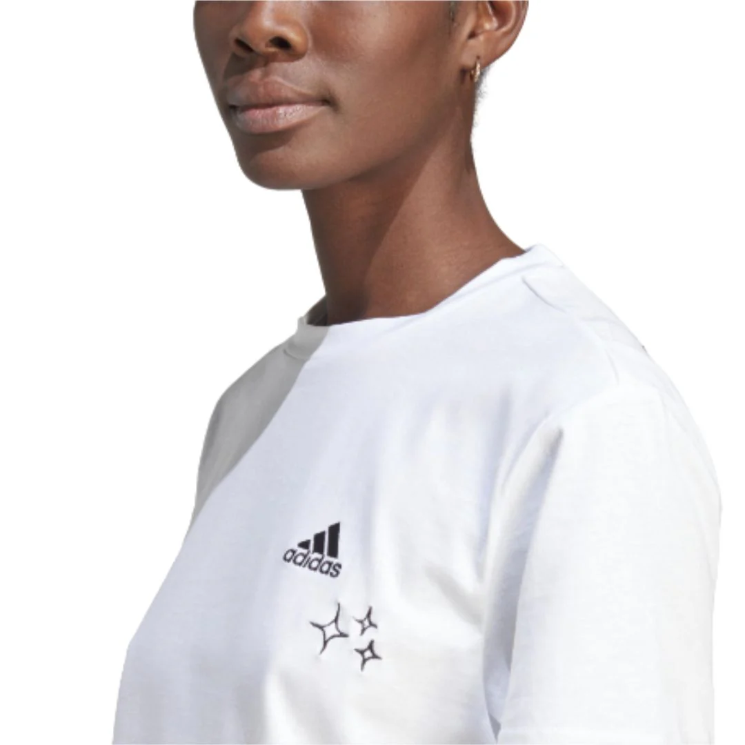 Scribble Embroidery CropT-Shirt - Image 4