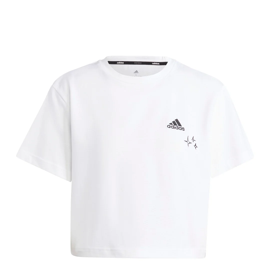 Scribble Embroidery CropT-Shirt - Image 6