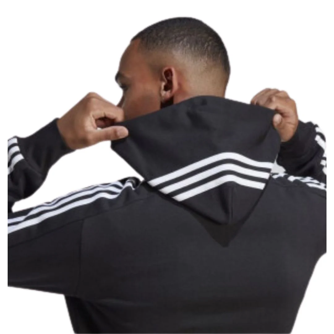 Essentials French Terry 3-Stripes Hoodie - Image 3