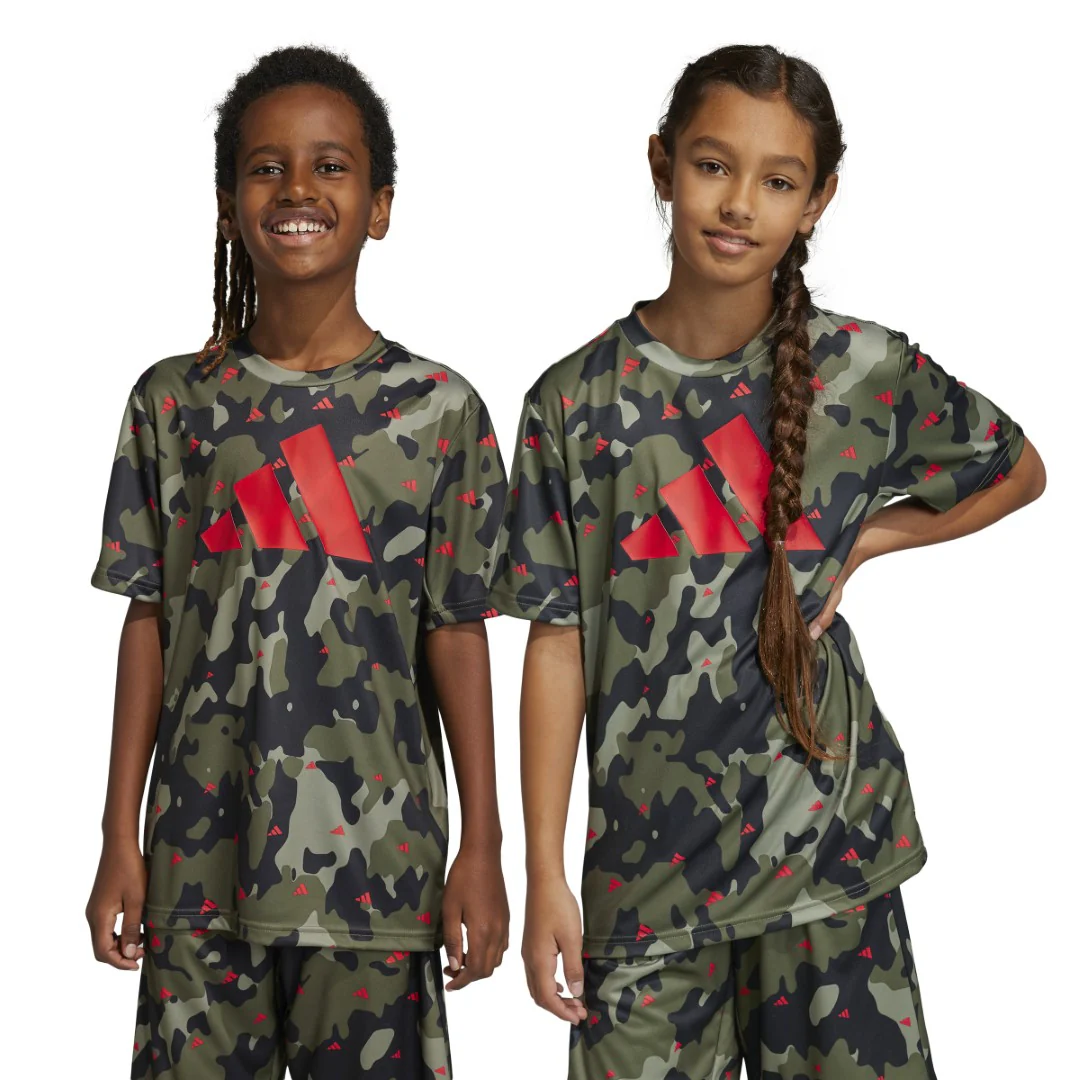 Train Essentials Seasonal Aeroready Allover Print Regular-Fit T-Shirt