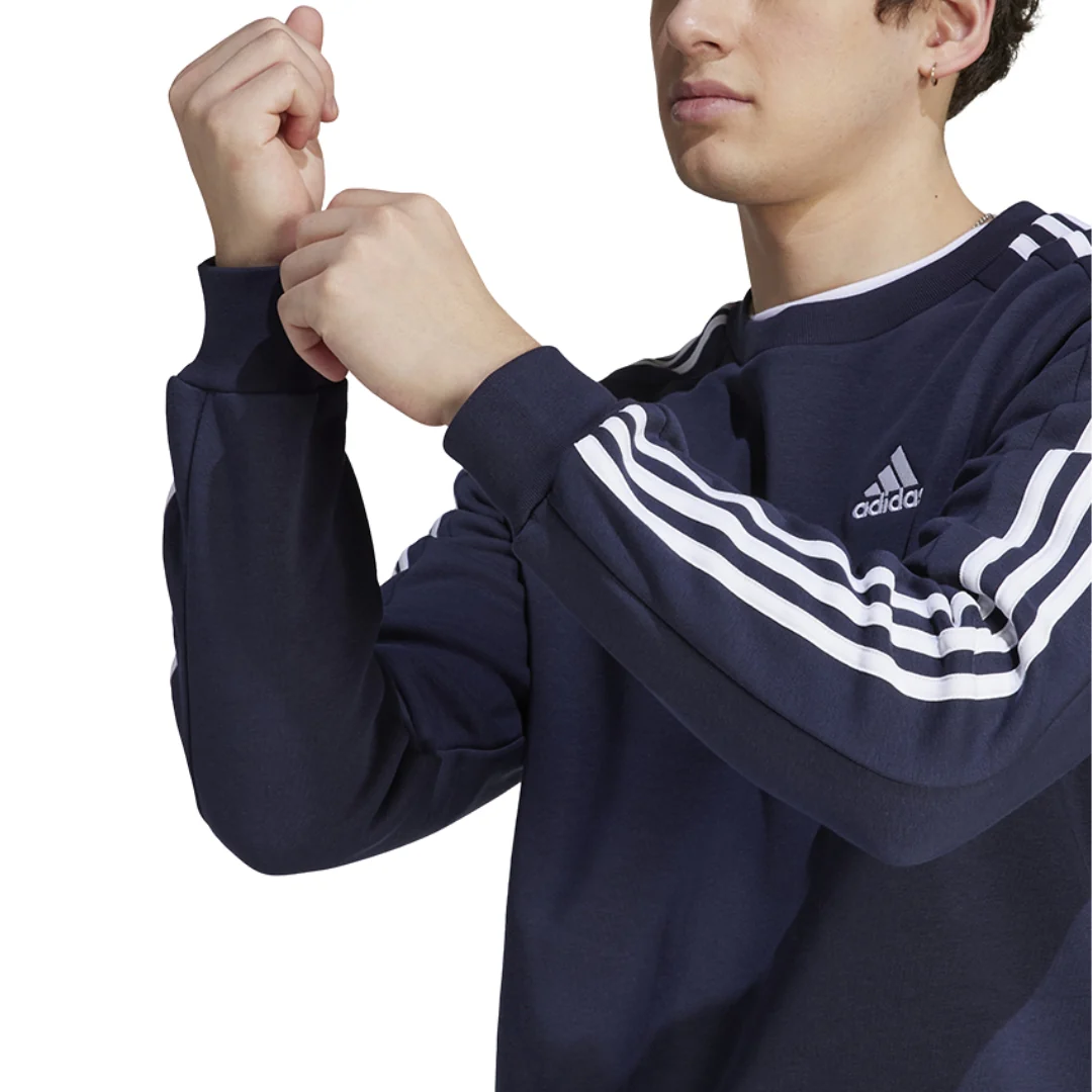 Essentials Fleece 3-Stripes Sweatshirt - Image 3