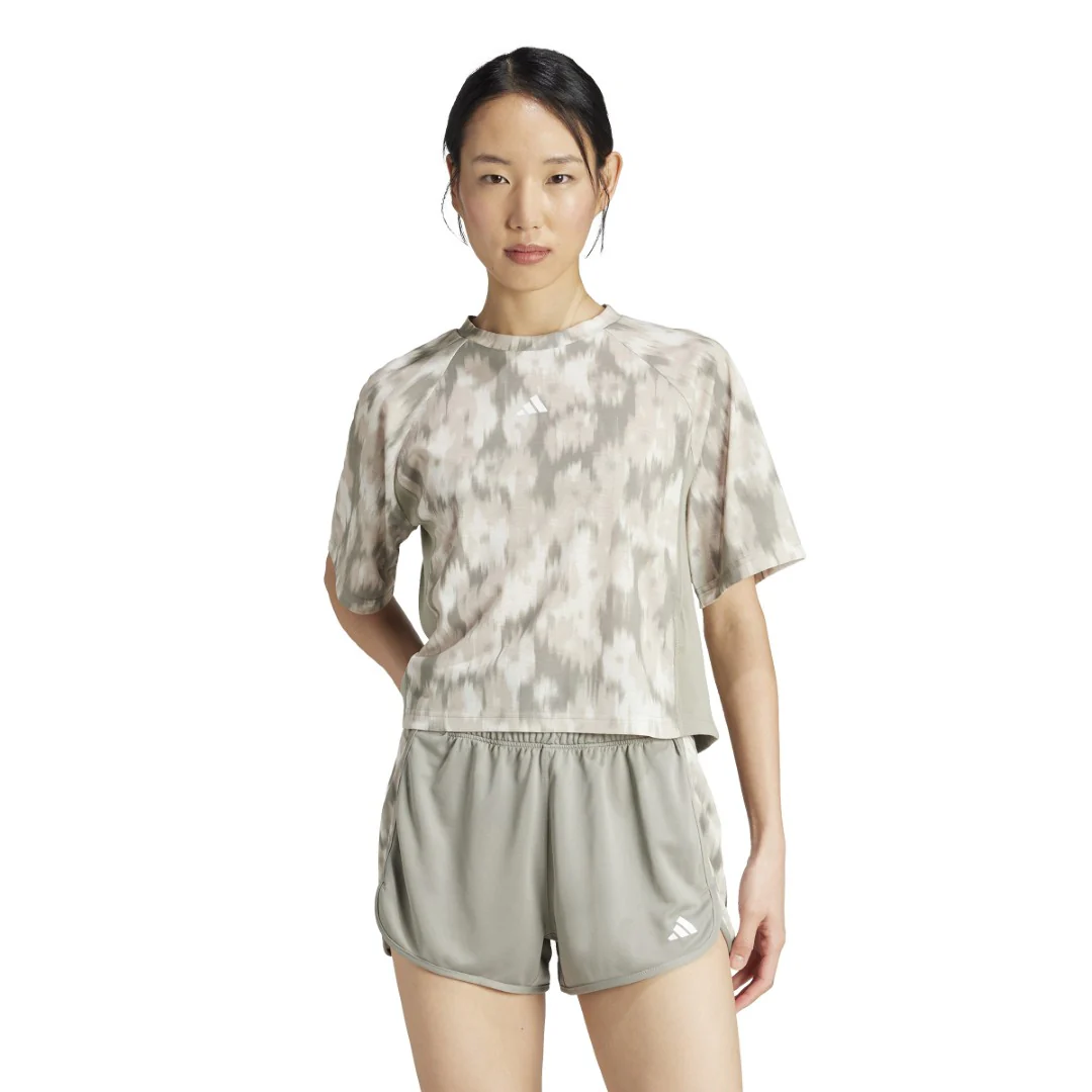 Train Essentials Allover Print Flower Tie-Dye T-Shirt