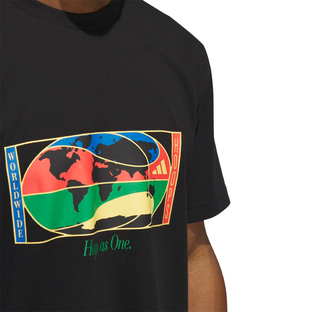 Worldwide Hoops Global Graphic Basketball T-Shirt - Image 3