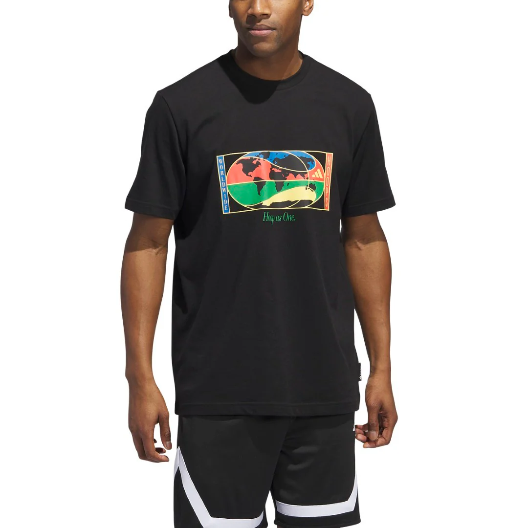 Worldwide Hoops Global Graphic Basketball T-Shirt - Image 4