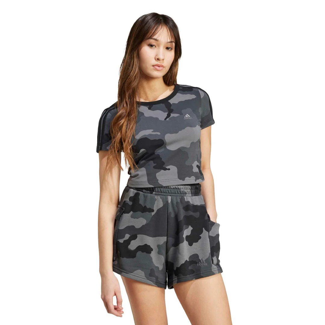 Essentials 3-Stripes Camo Print Baby T-Shirt