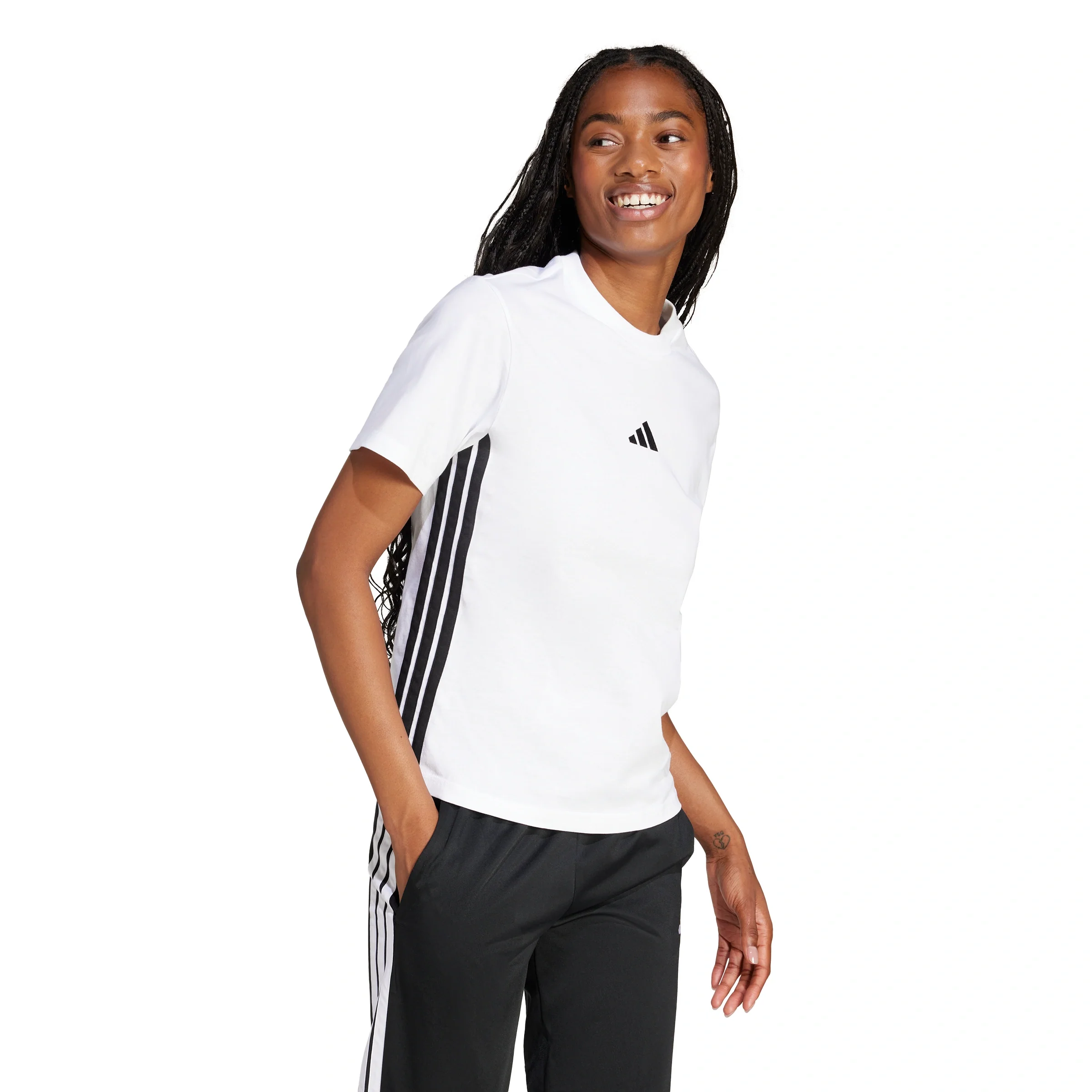 Essentials 3-Stripes Cotton T-shirt - Image 2