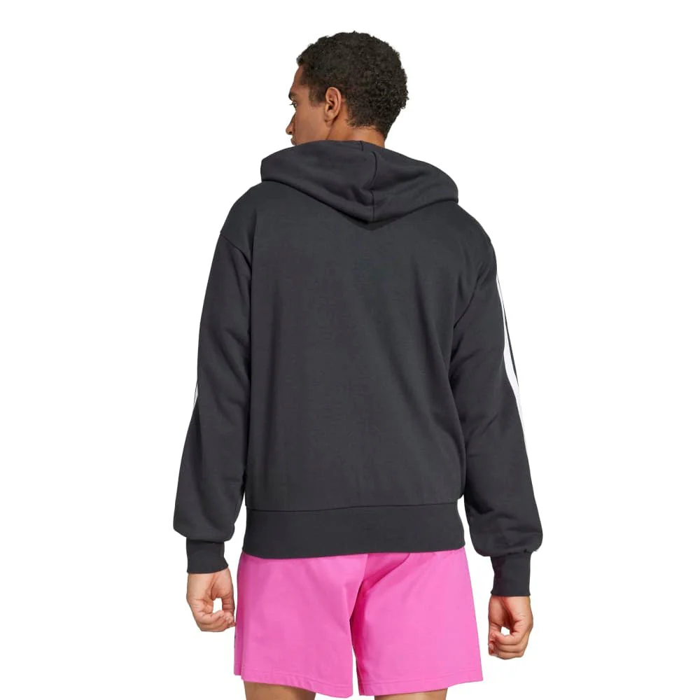 Essentials 3-Stripes French Terry Full-Zip Hoodie - Image 4