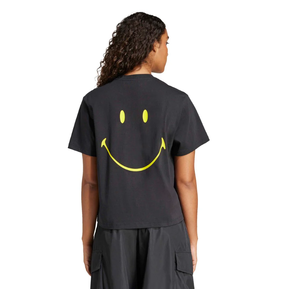 Smiley Loose 3-Stripes T-Shirt - Image 2