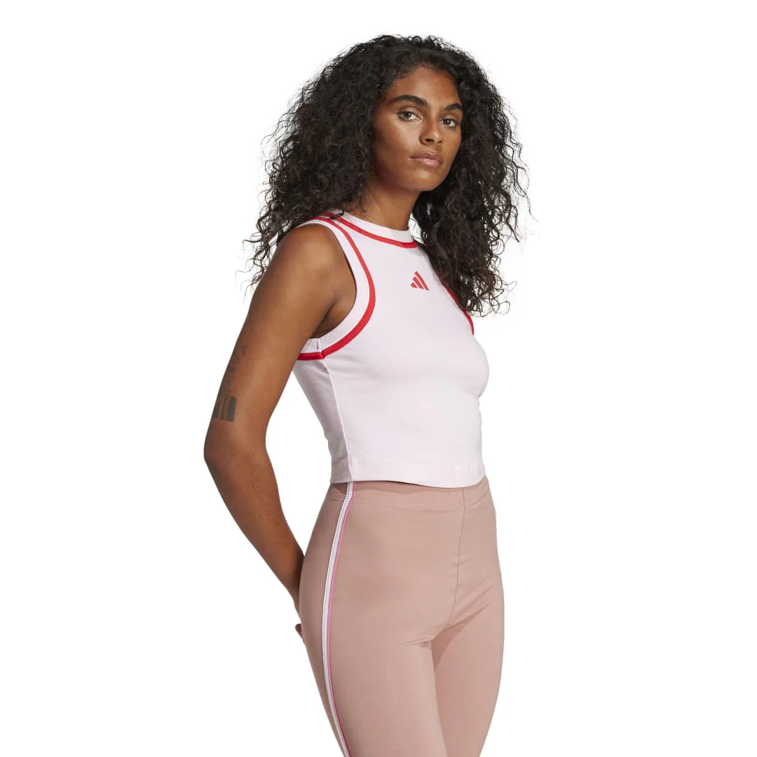 Essentials Color-Pop Cotton Crop Tank Top - Image 2