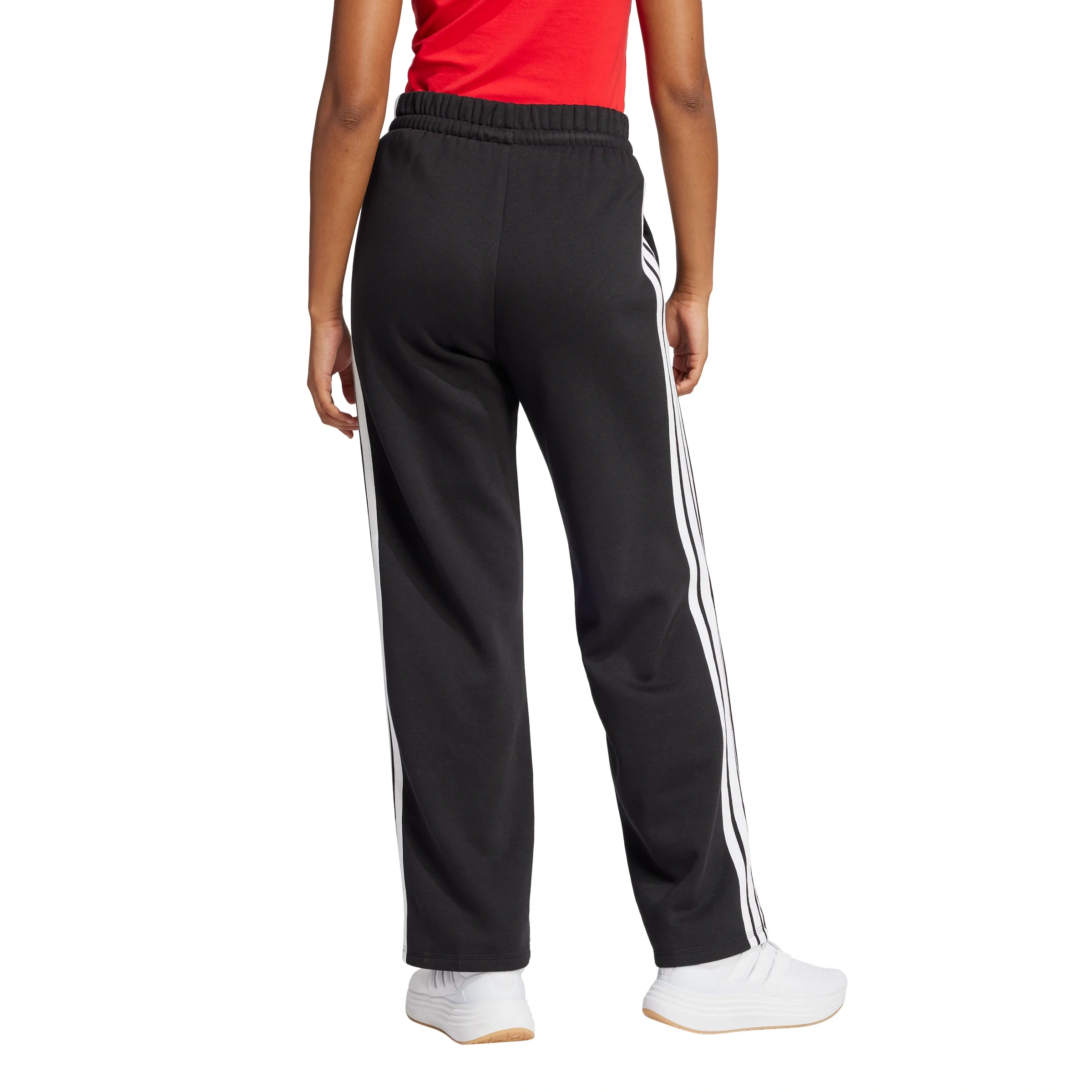 Essentials 3-Stripes Open-Hem Fleece Joggers - Image 3