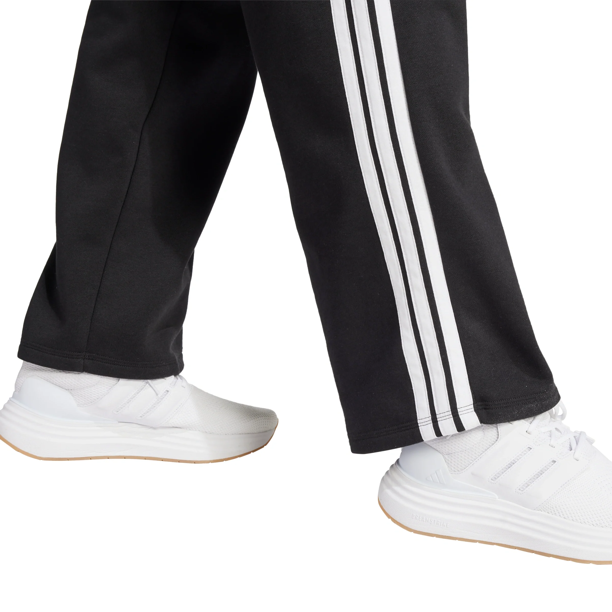Essentials 3-Stripes Open-Hem Fleece Joggers - Image 5