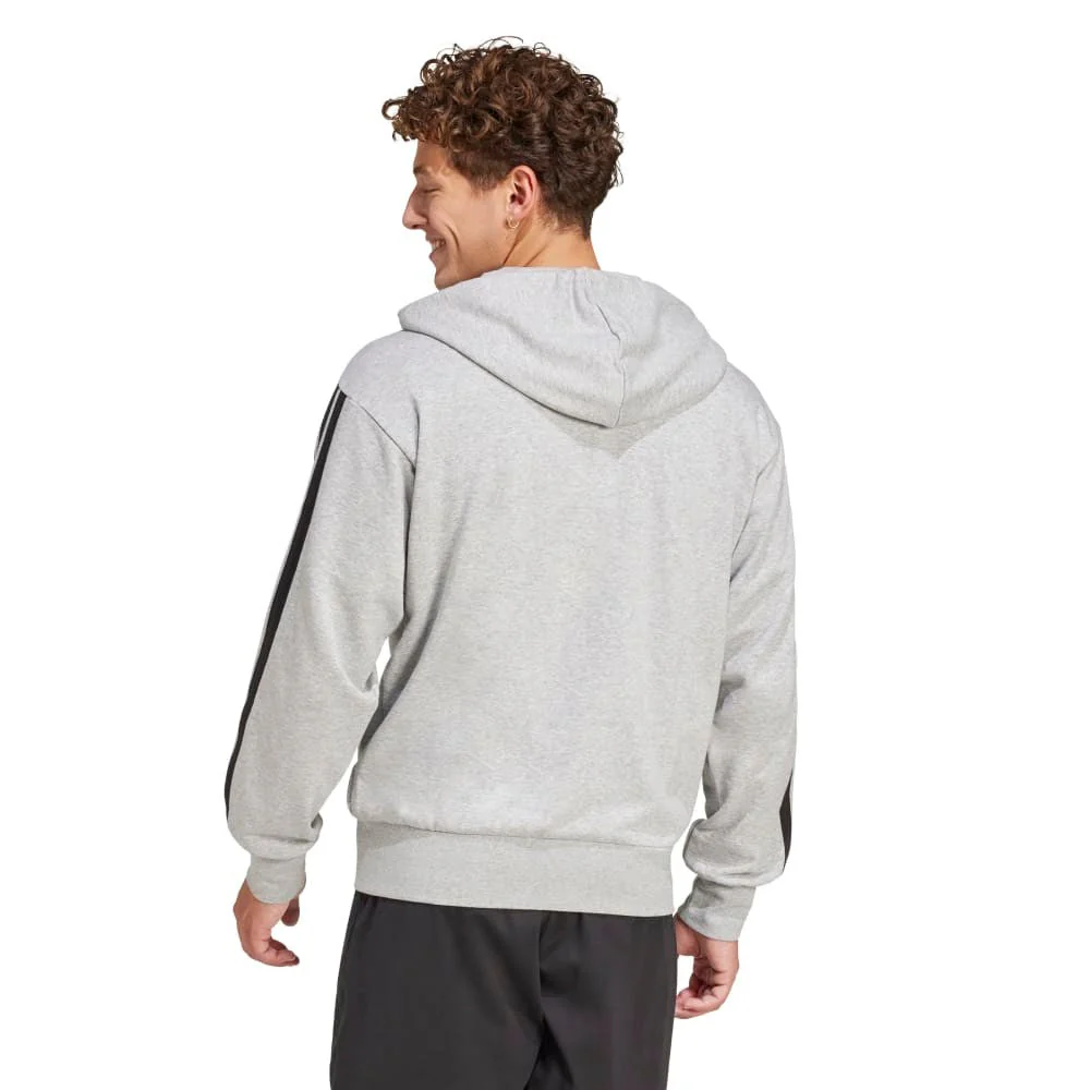 Essentials 3-Stripes French Terry Full-Zip Sweatshirt - Image 2